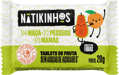Tablete de Fruta Nátikinhos  - 48 Unidades