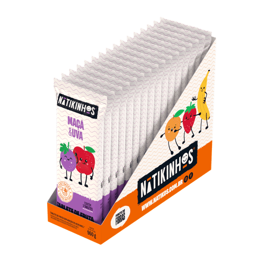Tablete de Fruta Nátikinhos  - 48 Unidades