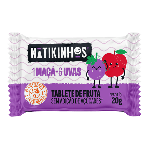 Tablete de Fruta Nátikinhos  - 48 Unidades