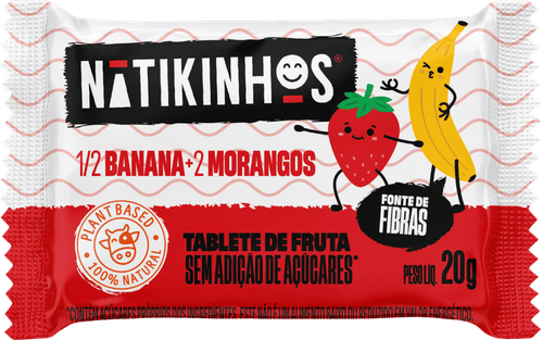 Tablete de Fruta Nátikinhos  - 48 Unidades