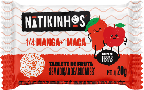 Tablete de Fruta Nátikinhos  - 48 Unidades
