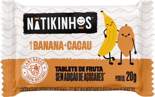 Tablete de Fruta Nátikinhos  - 48 Unidades