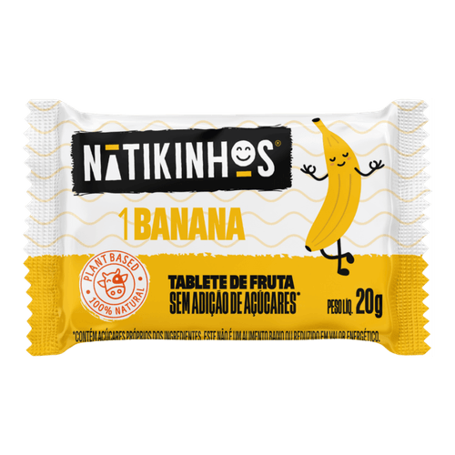 Tablete de Fruta Nátikinhos  - 12 Unidades