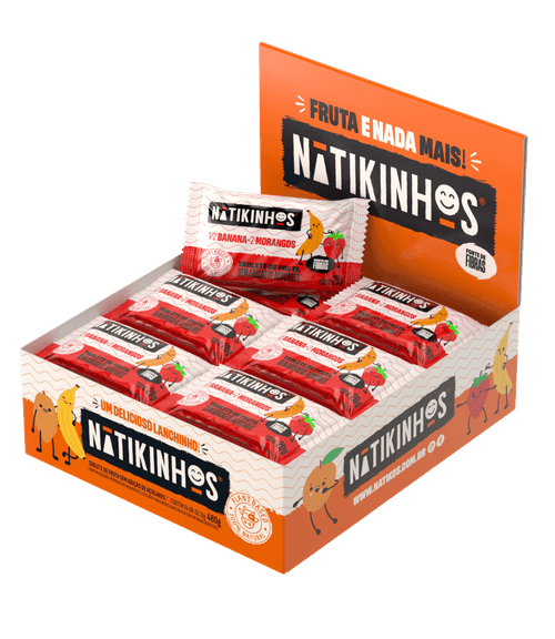 Tablete de Fruta Nátikinhos  - 24 Unidades