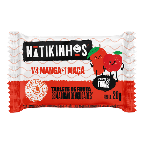Tablete de Fruta Nátikinhos  - 24 Unidades