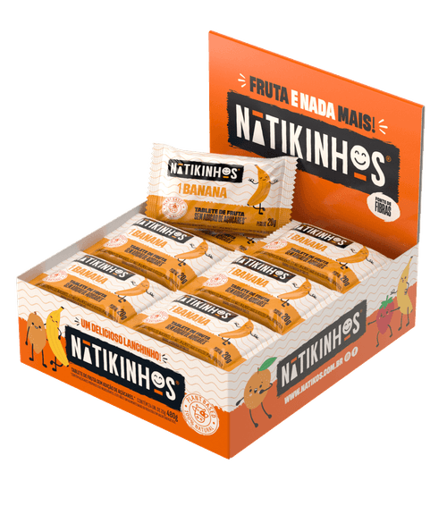 Tablete de Fruta Nátikinhos  - 24 Unidades