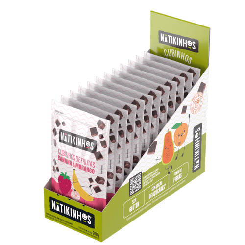 Cubinhos de Frutas - 12 unidades