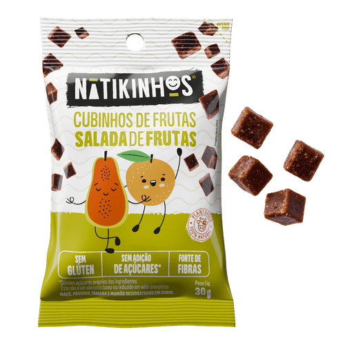 Cubinhos de Frutas - 12 unidades